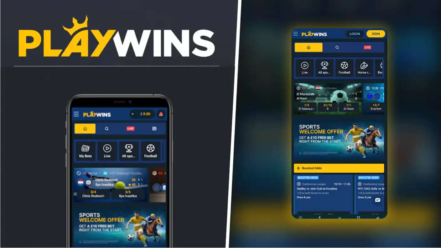 PlayWins Casino App Screenshot
